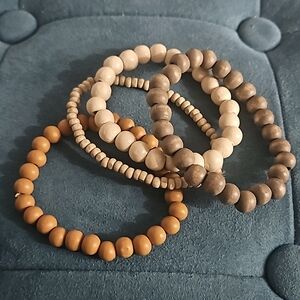 Neutral Rlastic Bracelet Set